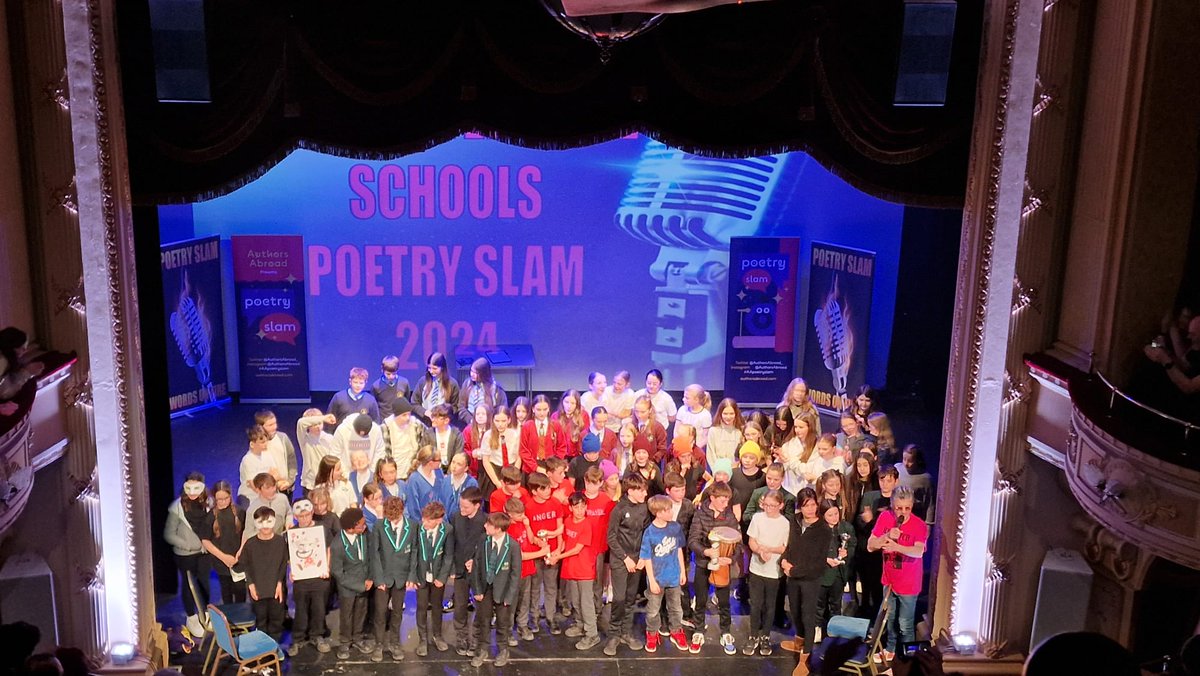Just getting round to posting this ... doh! What a brilliant Worcestershire Schools Poetry Slam Final we had @redditchpalace . Brilliant night with brilliant young people. Thanks to all the teachers too!
