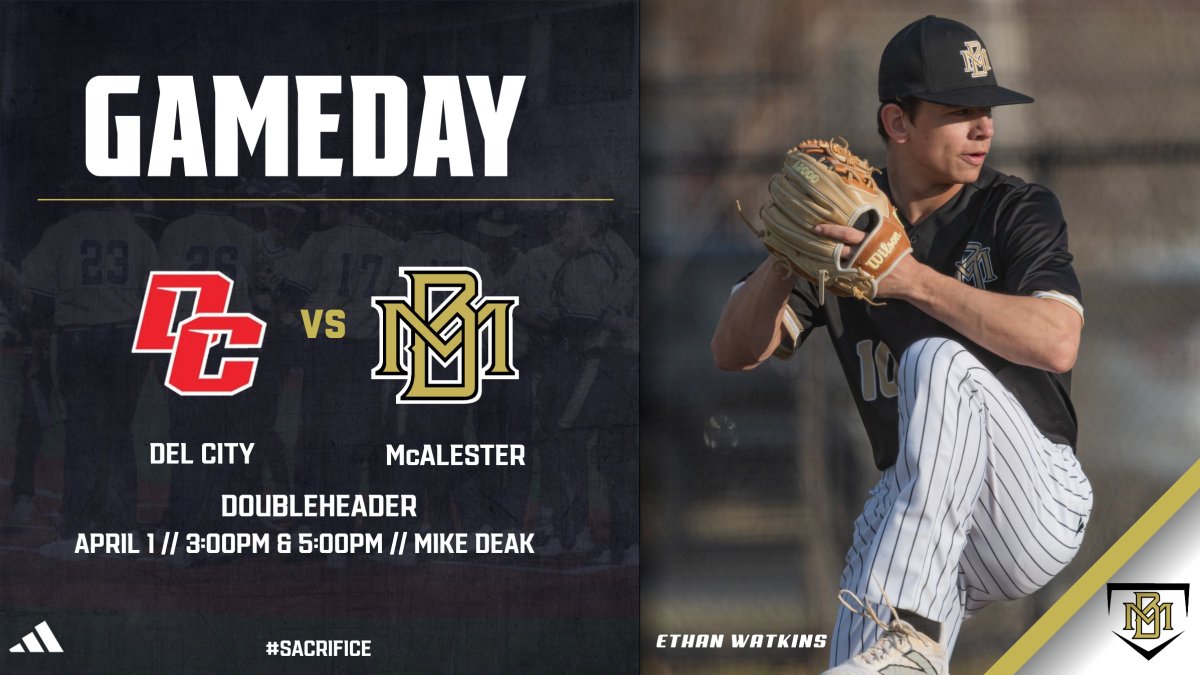 Buff_Baseball's tweet photo. Varsity today at MIke Deak Field! District Doubleheader vs Del City!
-3:00pm &amp; 5:00pm
-KNED 1150 AM, 98.3 FM
-KNED App
📷 https://t.co/6ggEMPhQlT https://t.co/thJgoaCWk2