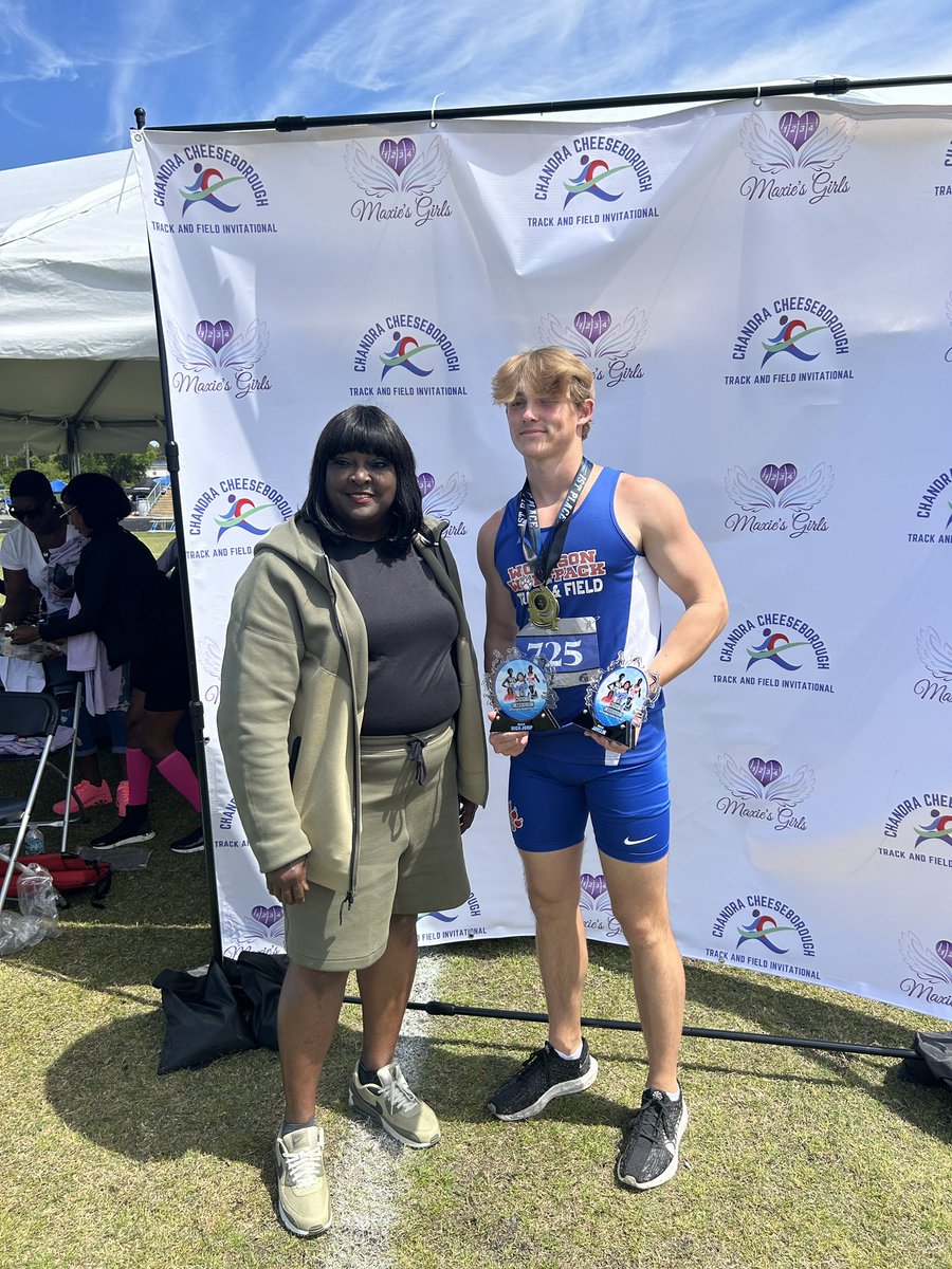 Had a Great Day at the Chandra Cheeseborough Invitational winning both High Jump and Javelin!!