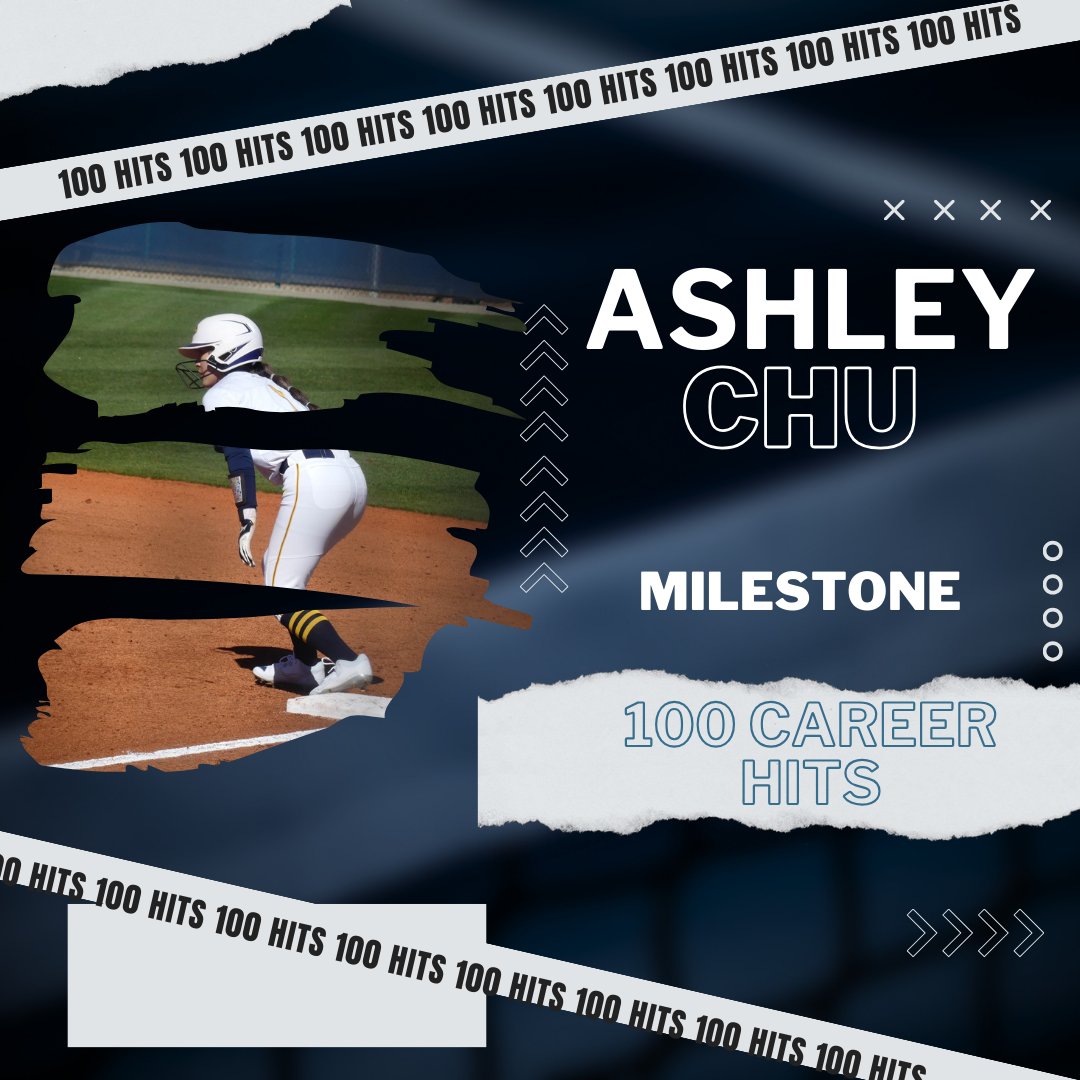 Sophomore, Ashley Chu, has recorded 100 career hits as an Eag!