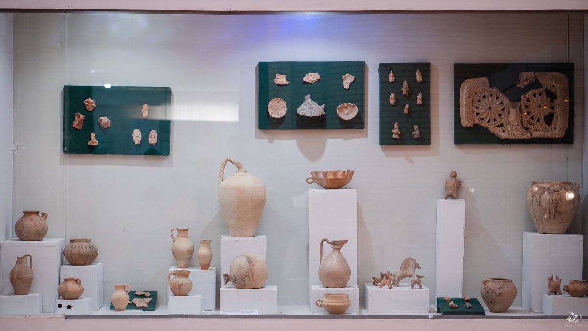 Sogdian ceramics of the 5th - 8th Centuries in the Samarkand Museum of History and Culture of Uzbekistan