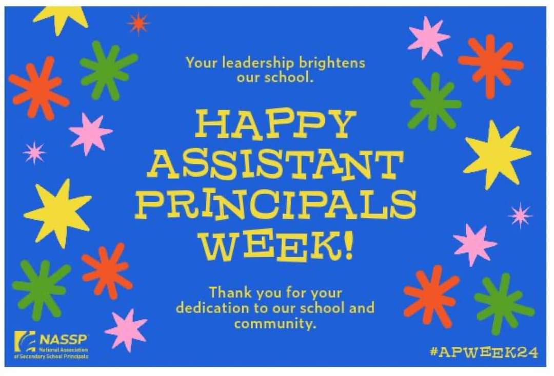 Happy Assitant Principals week to @BraedonMorrison . I'm so thankful for the work you put in for our students and staff. #KSAPs24 #APWeek24