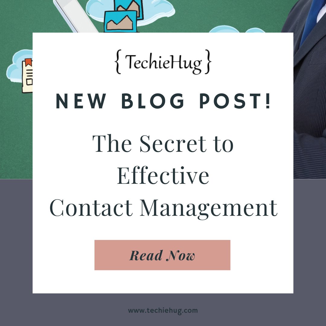 Unlock the secret to effective contact management with TechieHug's latest blog! 📇💼 #contactmanagement #techiehugblog 

Discover valuable insights and tips on effective contact management by visiting our TechieHug blog at techiehug.com/blog/contact-b…