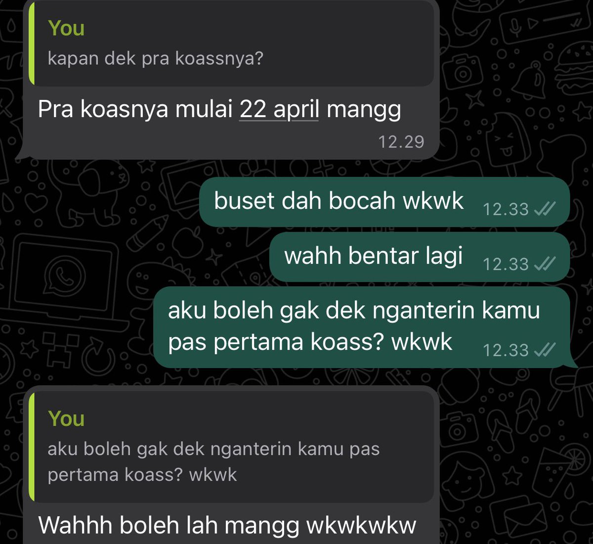 adionooo's tweet photo. gue selalu semangat nemenin ratusan anak-anak gue. salah satu ada yang udah wisuda kedokteran yekaaan. gak sabar nganterin jagoan gue ke RS buat koass hari pertama nanti. biar terus semangattt 🔥 https://t.co/Xy6lesYXlj