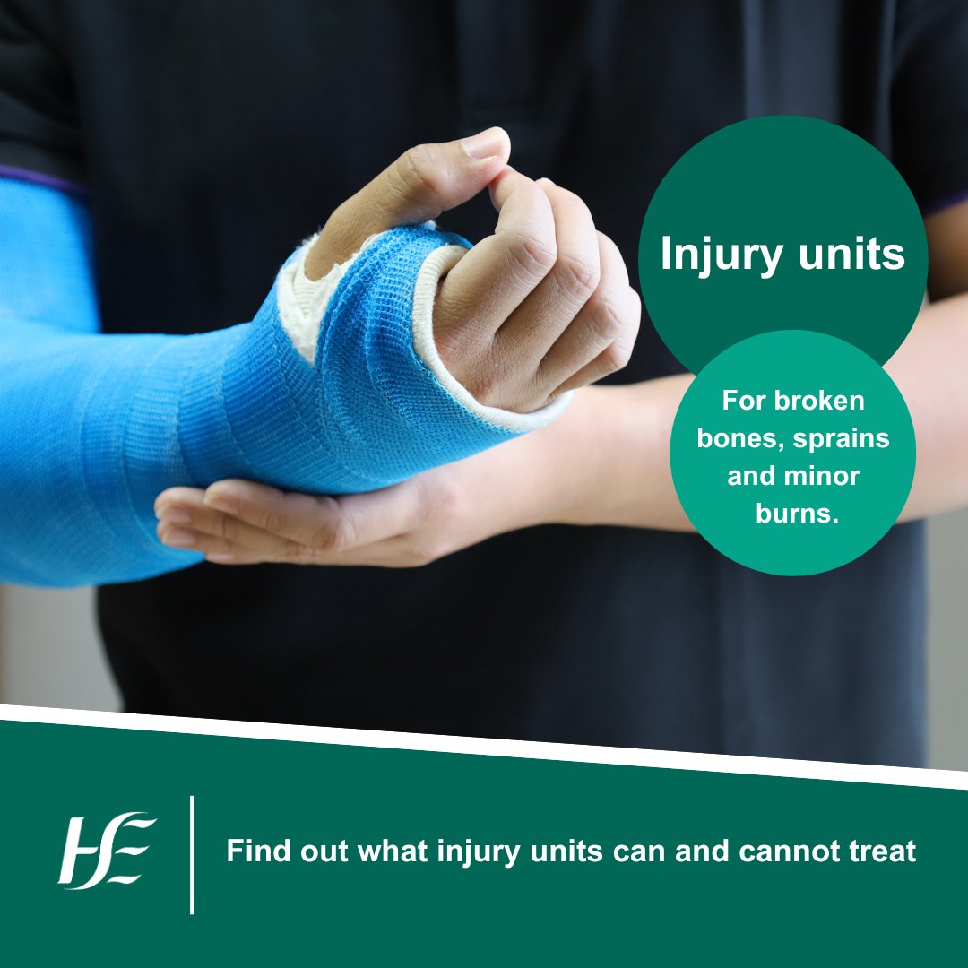 Injury units treat recent injuries (less than 6 weeks old) that are not life-threatening and unlikely to need admission to hospital. They can help with many of the injuries people go to the emergency department with. If they cannot help with a particular problem, they will