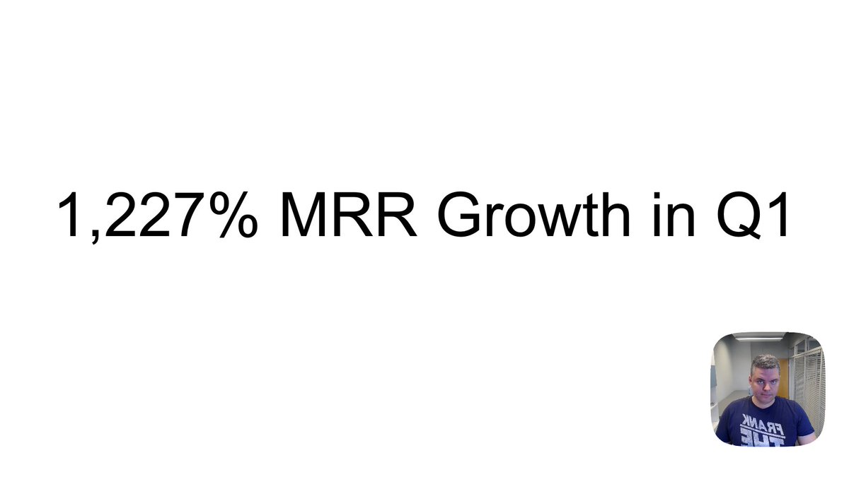 We grew a fair bit via #coldemail in Q1, but there are reasons why we consistently win