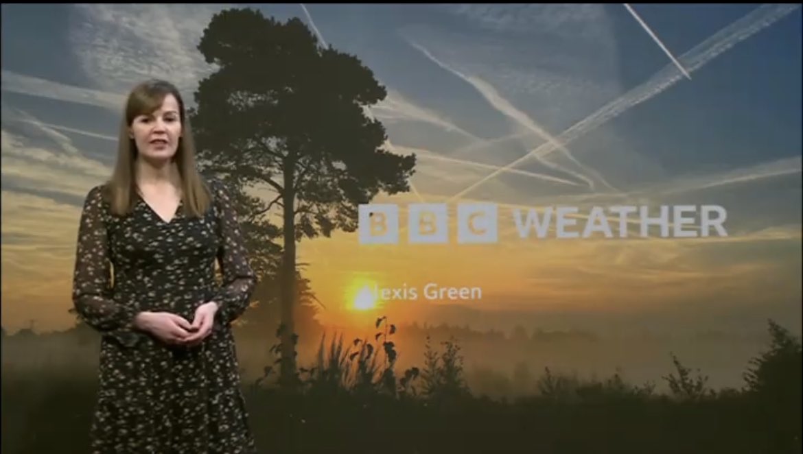 Absolute c***’s trying to normalise this! @bbcweather presenter needs a size 10 toe punt in her cabbage patch #geoengineering #StratosphericAerosolInjection