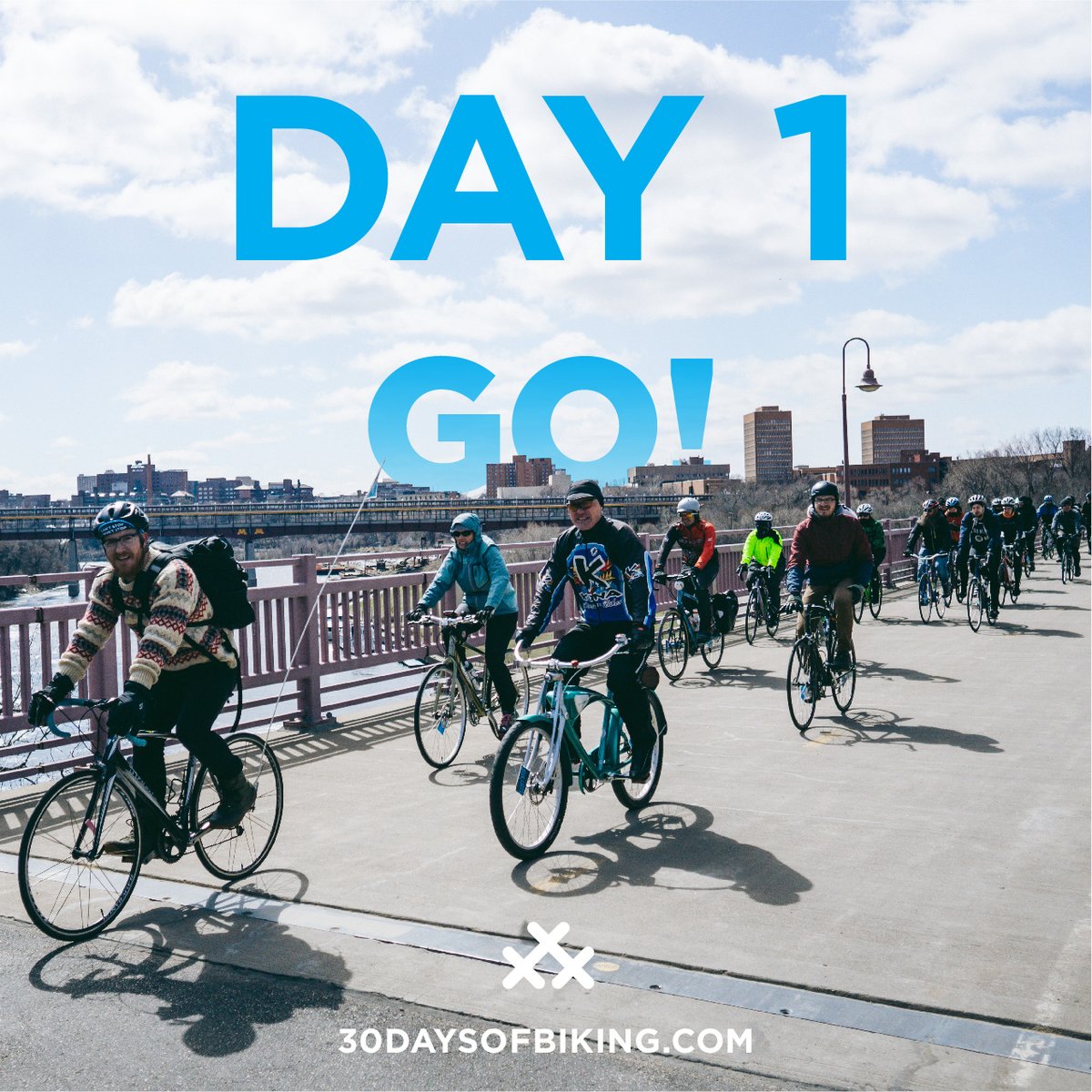 #30DaysofBiking starts now! Ride any distance on any bike, every day of April: 30daysofbiking.com