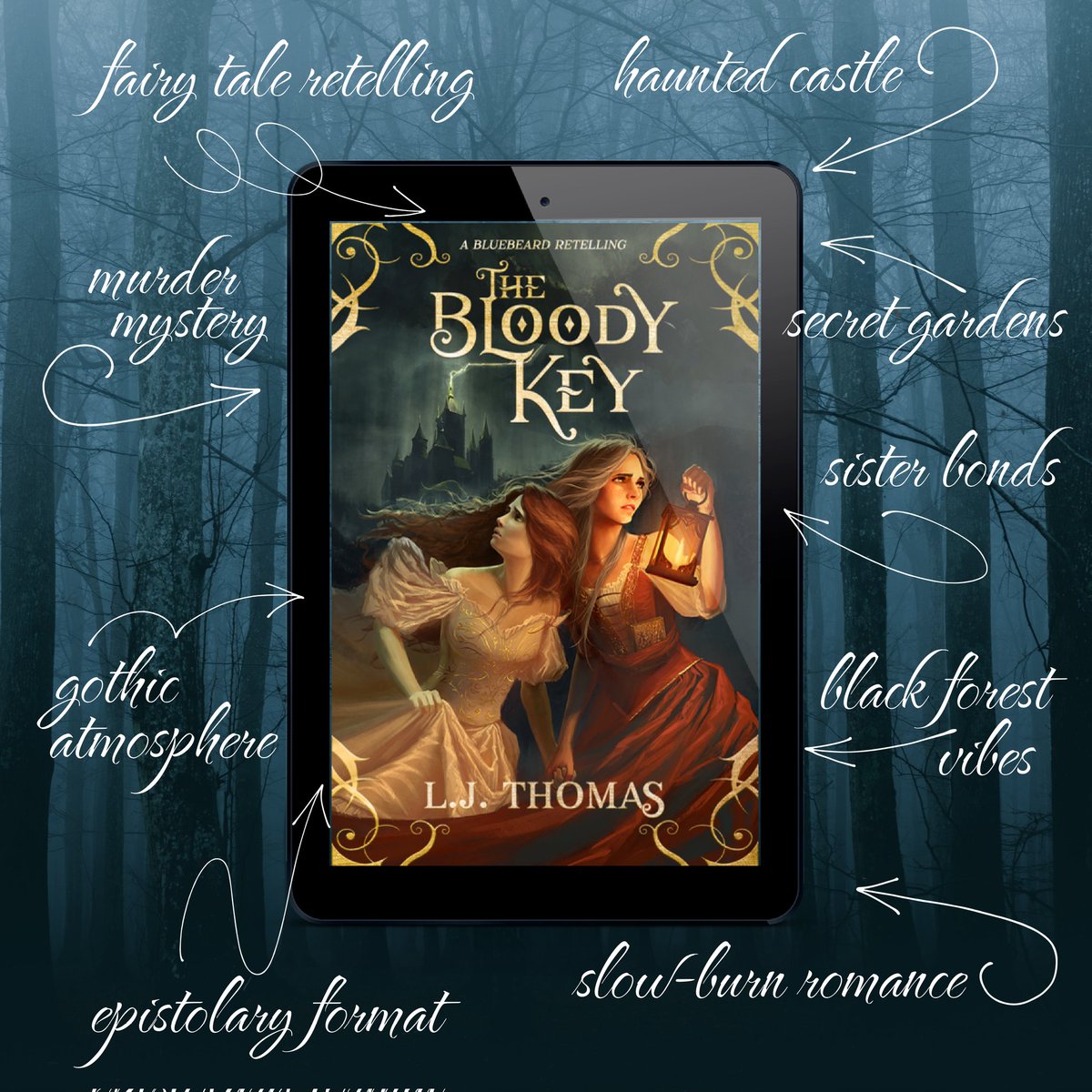 ljthomasbooks's tweet photo. ✨️ FREE EBOOK!! ✨️

My Gothic retelling of the Bluebeard fairy tale, THE BLOODY KEY, for the first time ever, is free today and tomorrow!

Happy #IndieApril! Shares and RTs appreciated 💕

https://t.co/I03KWA3GaS https://t.co/0wExWxvAyg
