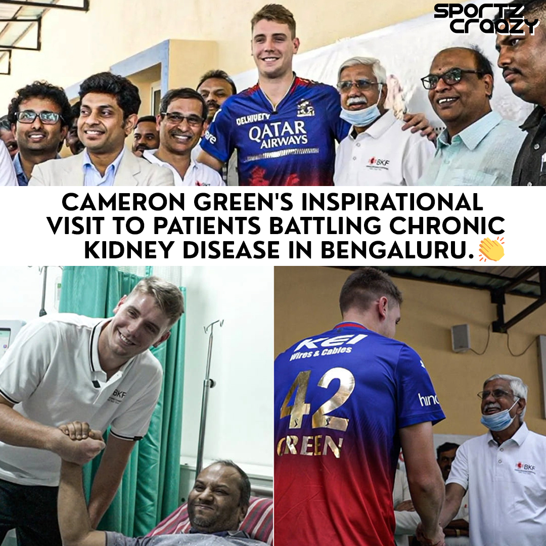 #ICYMI: Cameron Green was born with stage two chronic kidney disease (CKD), threatening his early childhood years. 📷: RCB #Cricket #IPL2024 #CricketAustralia #CameronGreen #Bengaluru #IPL2024 #Champion #Tournament #Sportzcraazy #Followus #Comment #royalchallengersbengaluru