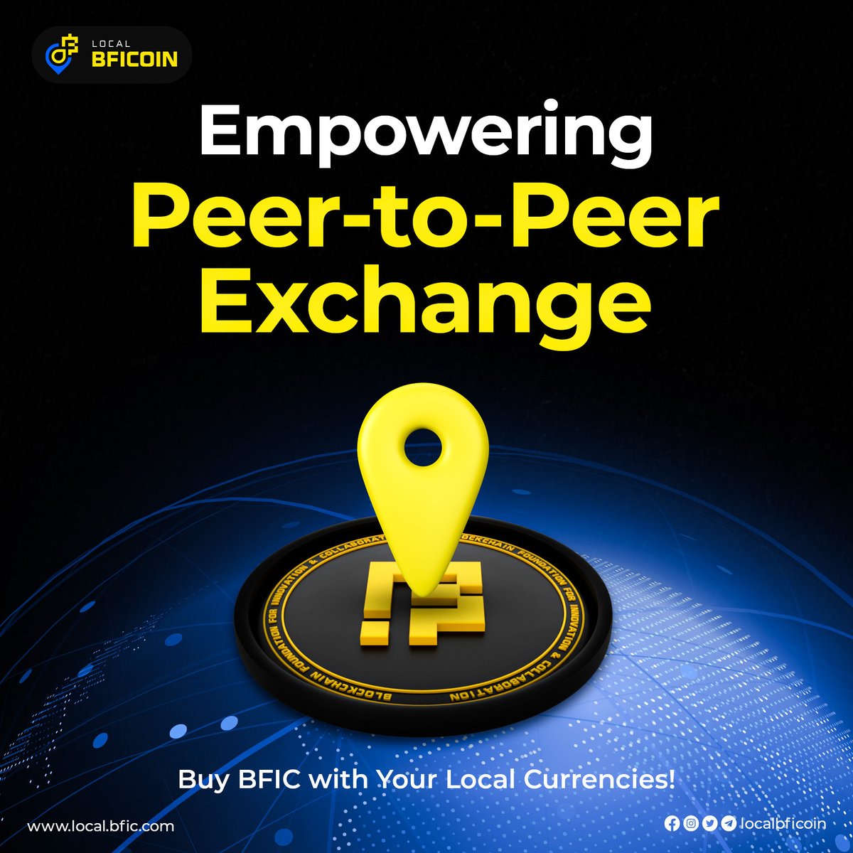 Empowering peer-to-peer exchange: Buy BFIC with your local currencies on LocalBFIC! 

Join us and unlock a world of possibilities today!

#LocalBFIC #PeerToPeerExchange #CryptoTrading #BFICoin #LocalCurrency #CryptoMarket #DigitalCurrency #DirectTransactions #CryptoCommunity