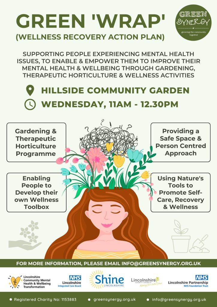 Our Green WRAP (Wellbeing Recovery Action Planning) supports, enables and empowers people to improve their mental health and wellbeing through gardening, therapeutic horticulture and wellness activities. Learn more here on how to sign up: bit.ly/46olv45