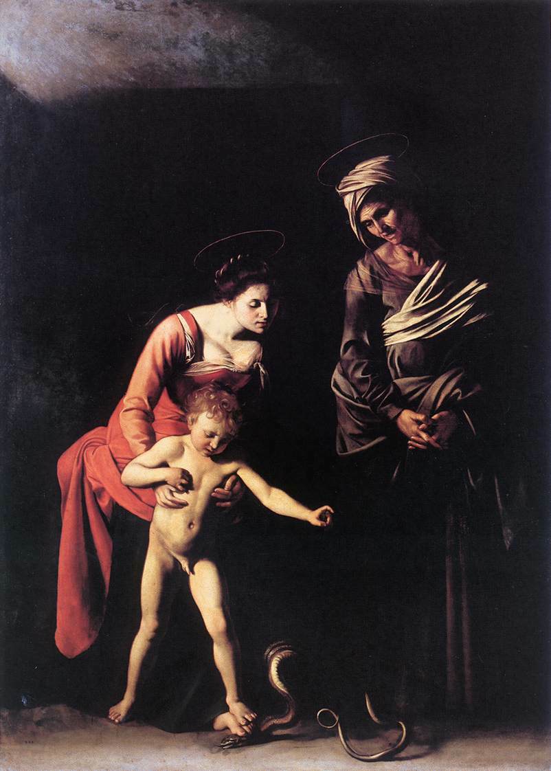 Madonna and Child with St. Anne wikiart.org/en/caravaggio/…