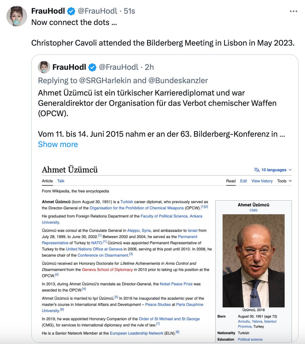 FrauHodl's tweet photo. @SkyMartiner @MarcoBuschmann In Verbindung mit dem OPCW und der Bundeswehr in München wird das Ganze dann nochmals deutlich interessanter ... 

- Horst Thiermann https://t.co/f347FTliEC