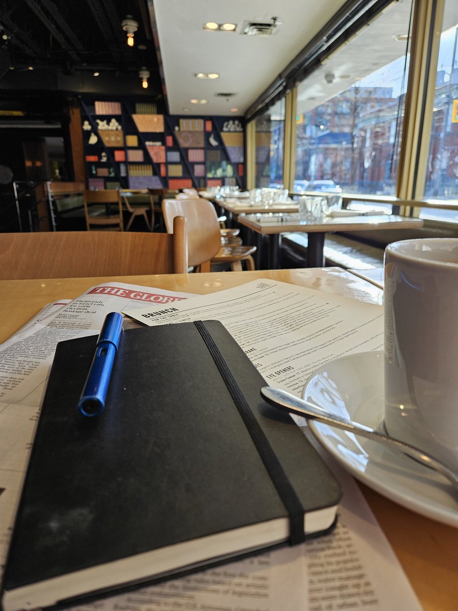 Nothing better than a contemplative breakfast at the Drake...