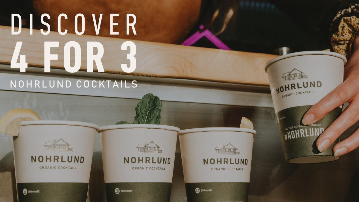 Crafted with a commitment to using only the best ingredients, you can now enjoy a range of organic cocktails from @NohrlundUK at all O2 Academy venues Plus you can buy 3 and get 1 free! We have a feeling you’re going to absolutely love them! #NohrlundUK #Cocktails