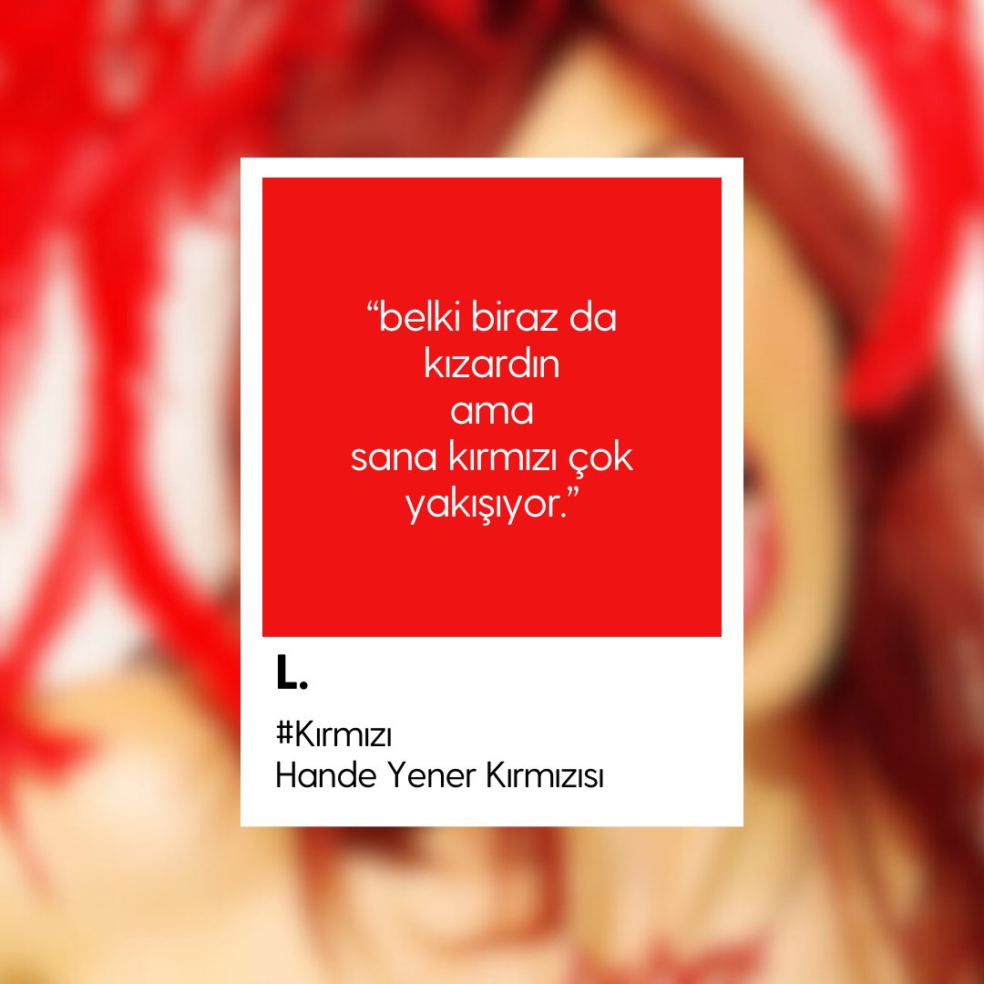 Hande Yener Kırmızısı❤️