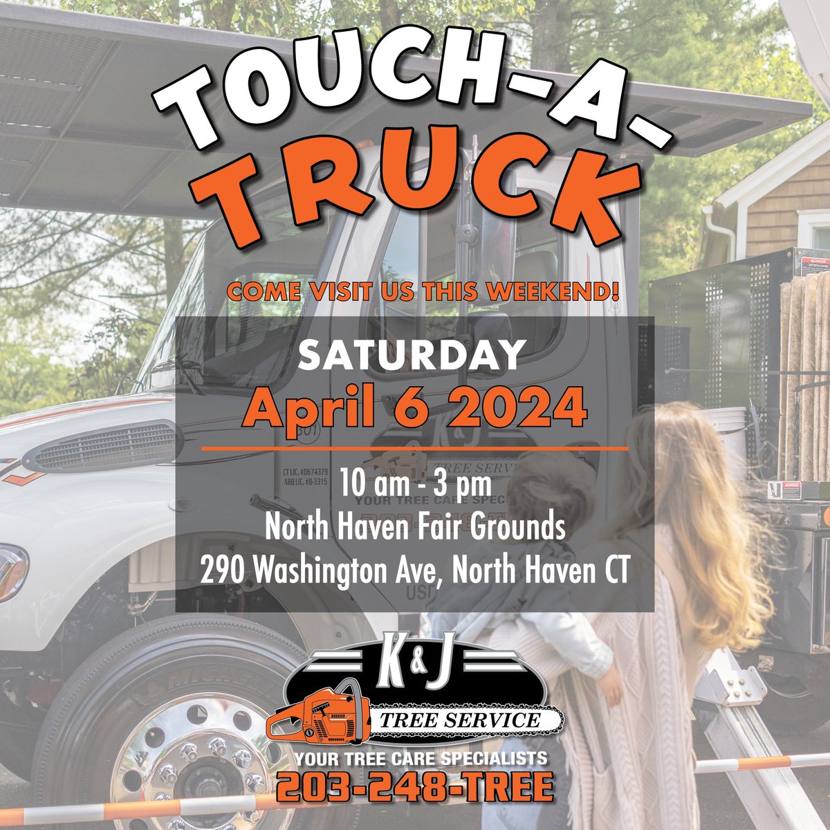 Come visit us this Saturday at the North Haven Fair Grounds! Our first Touch-A-Truck of the year, with Build Something INC. hope to see you there!
-
-
#community #touchatruck #communityevent #northhaven #northhavenct #fairfieldcounty #newhavencounty  #familyfirst