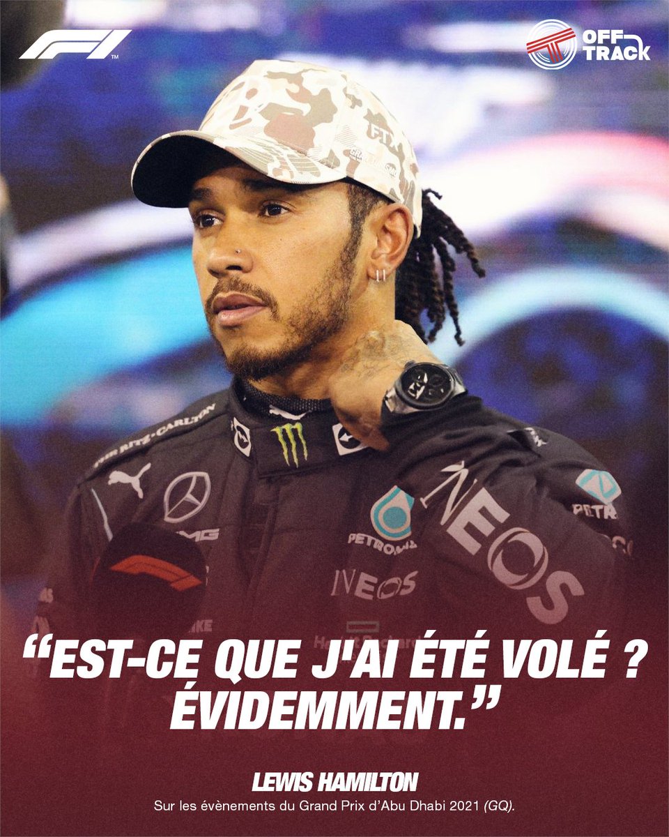 🔴 Lewis Hamilton affirme qu'il a "évidemment été volé" à Abu Dhabi en 2021, mais met en avant le soutien infaillible de son père dans ce moment difficile ! 👨‍👦

💬 "Est-ce que j'ai été volé ? Évidemment. Je veux dire, vous connaissez l'histoire. Mais je pense que ce qui était
