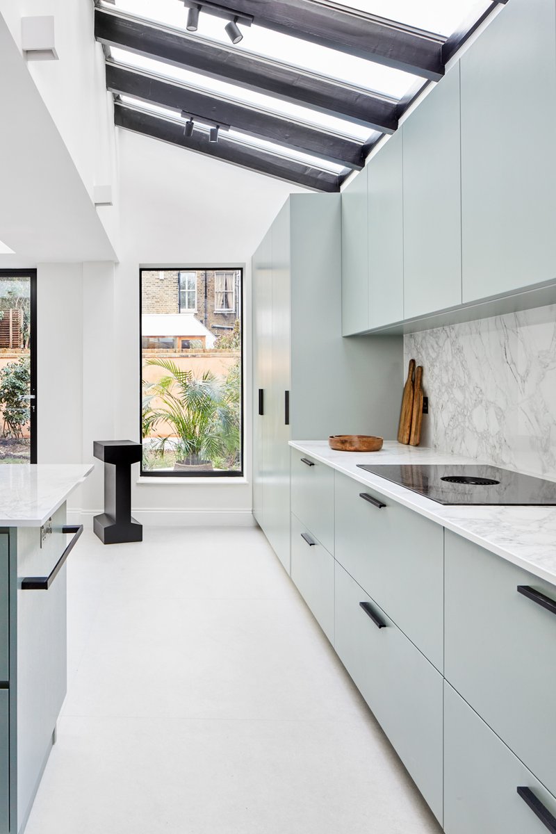 Step into a world where sleek meets minty-fresh! This kitchen is a breath of fresh design, blending modern touches with high-tech appliances. Get ready to be wowed by this mint-green masterpiece 🌿✨ #luxuryhomes #scandilook #bespokitchen l8r.it/6Gxh