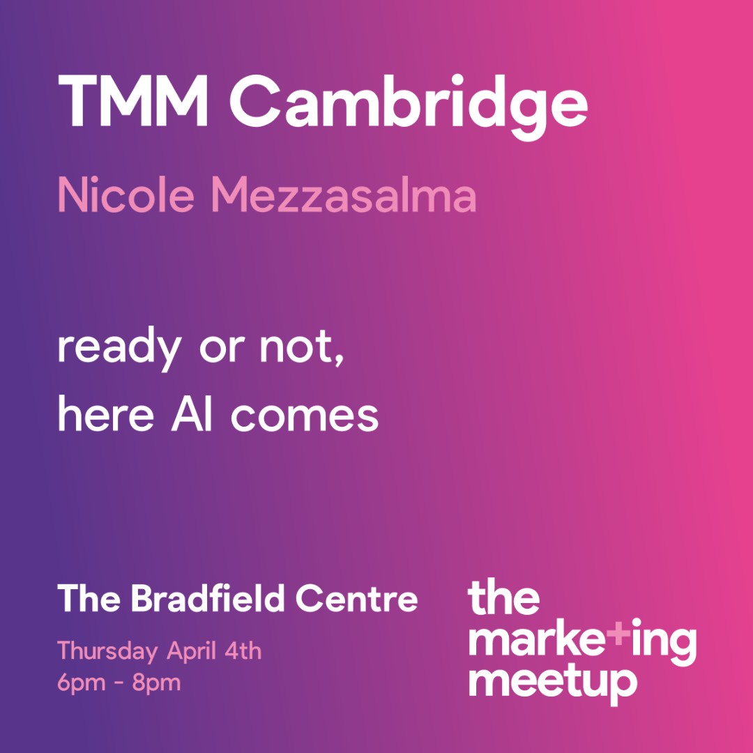 ***Date for your diary*** 4th April 2024 6pm - 8pm Social media platforms are going all in on generative AI, so you may be using it already (even if you're not aware of it) Click the link for more -ow.ly/z44R50QWE6j #event #AIevent #cambridge #tmm #sciencepark #mantle