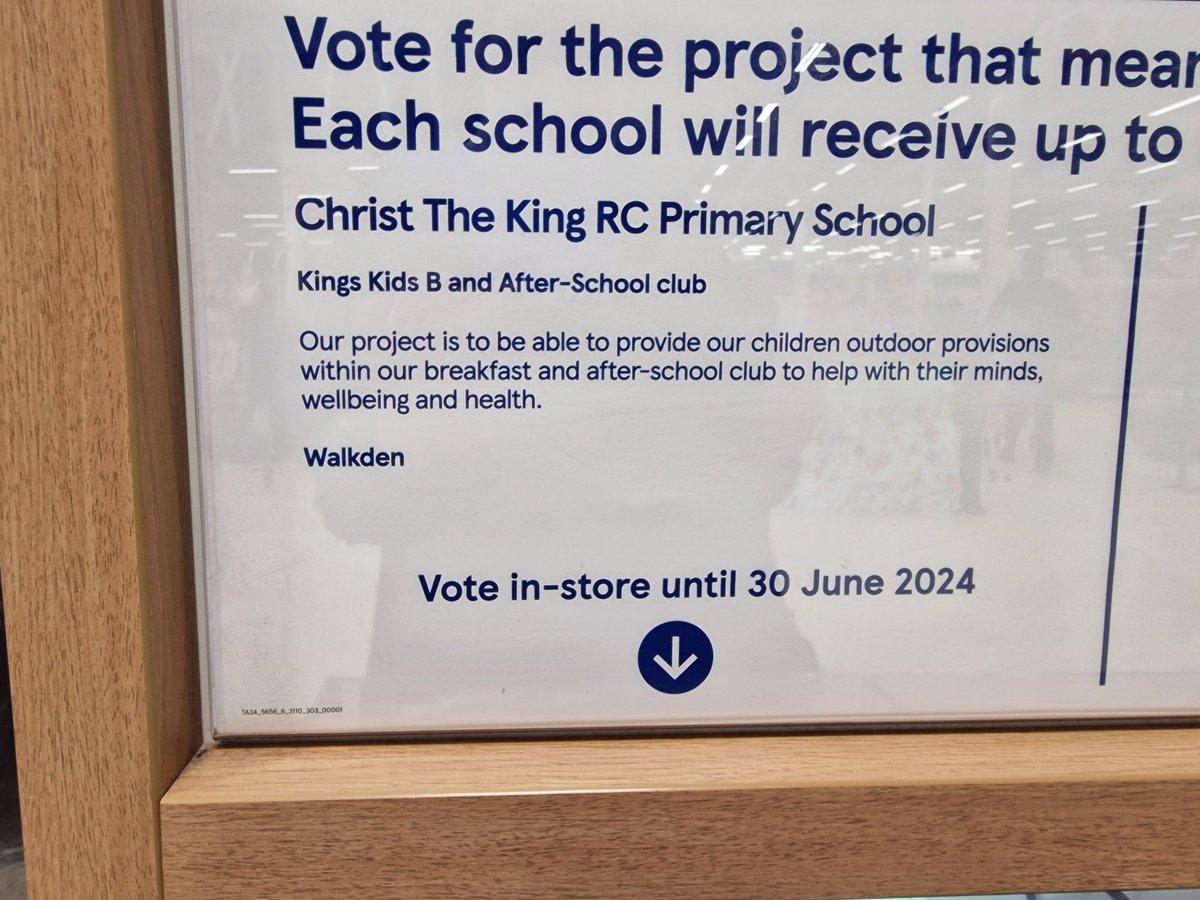Good Luck @ctkrcps vote in store at Tesco Walkden until 30th June. stronger starts ( blue tokens ) #Tescowalkdencommunity