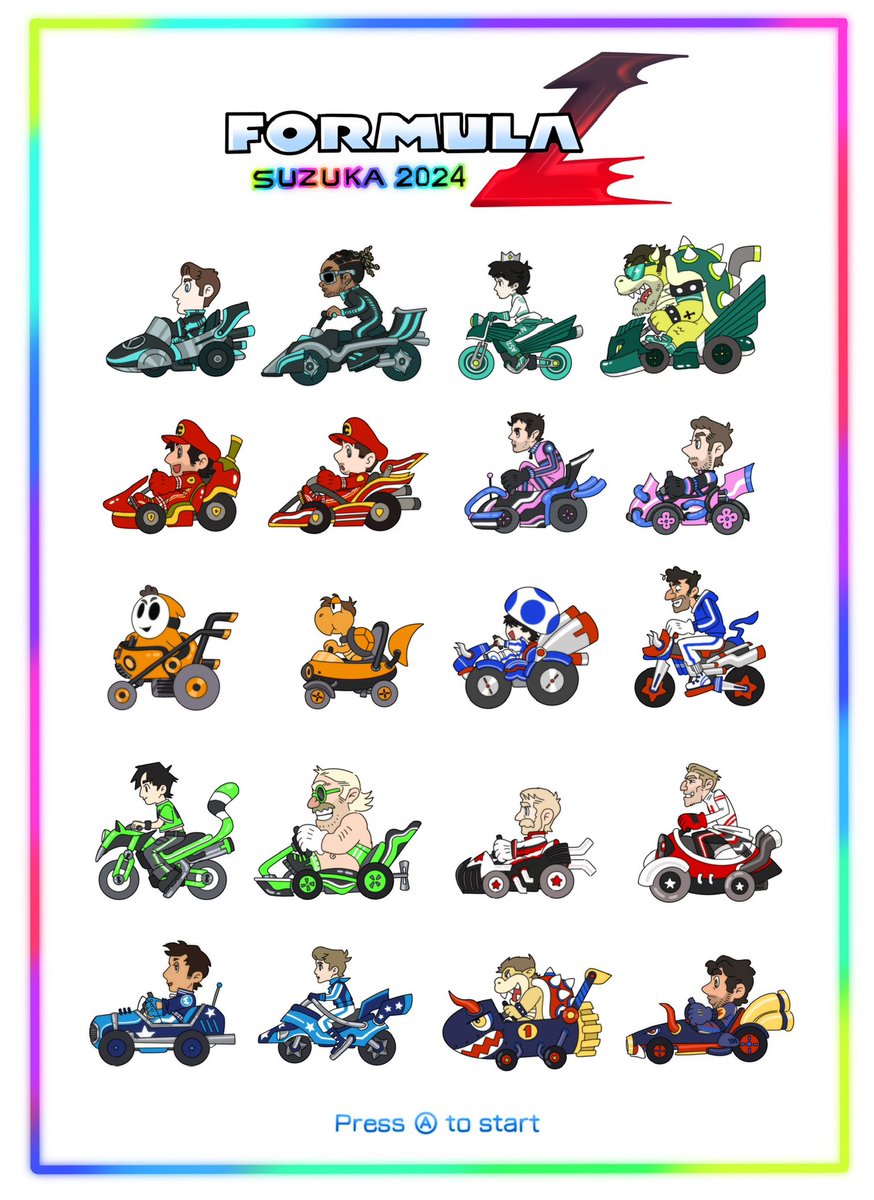 CHOOSE YOUR CHARACTER! Mario Kart x F1 to get hype for suzuka race week! #JapaneseGP 🏎️🏁