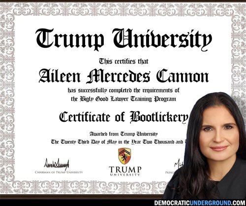 BREAKING NEWS: Judge Aileen Cannon announces that she regrets ever showing favoritism toward trump and will move the trump classified document theft trial date to well before the election “in an effort to ensure justice is served as swiftly as possible.” April Fools, obviously.