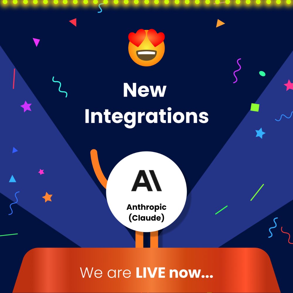 Now integrate @AnthropicAI with 1100+ apps with just one click using Integrately! And because it's so easy to use, you'll be up and running in no time. #1ClickIntegrations #NoCode