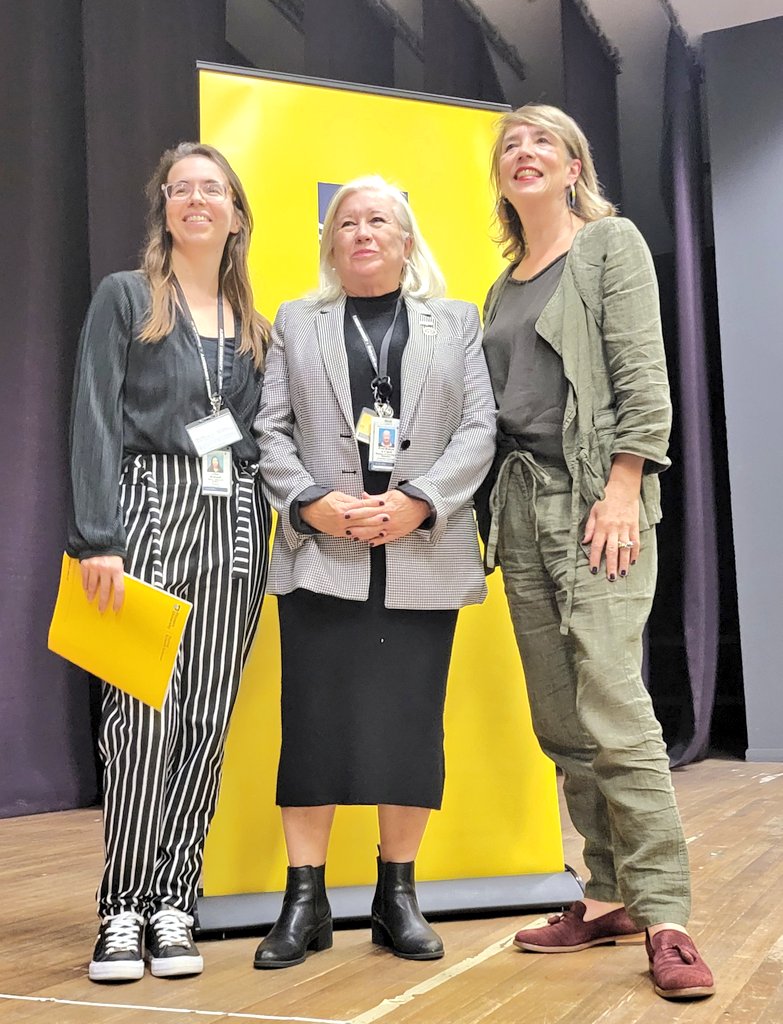 A photo of three remarkable women who've been the bedrock of my research journey @Flinders, beacons of creativity, intelligence, and resilience; their guidance is invaluable. @bel_alline, @clark_ra and @alisonlkitson 🙏