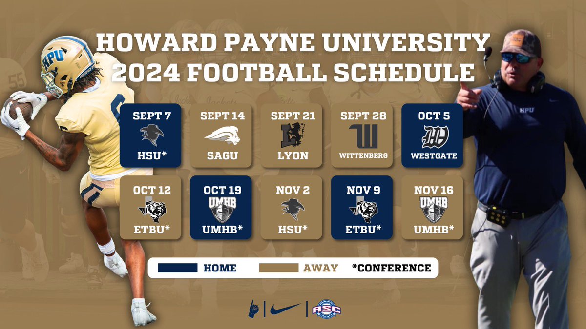 🚨🚨2024 Football Schedule🚨🚨

Yellow Jacket football is just around the corner! Make plans to come see what all the Buzz is about in Brownwood! 

#StingEm #HailtheGoldandBlue