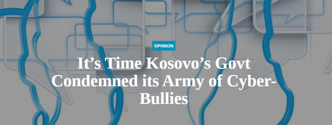 It's time to react to @abithoxha's piece of garbage published by @balkaninsight in which the author attacks normal citizens for expressing their freedom of speech in a way that he, the 'intellectual' disapproves of. A thread 👇
1/12