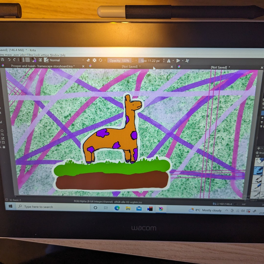 🎨 We had a blast hosting a group of young creatives at our studio over the Easter holidays! They got hands-on with our graphics tablets and created some amazing images. 🌟 #CreativeFun #EasterHoliday