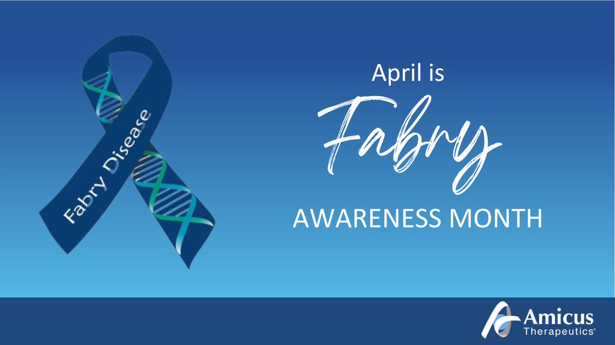 At Amicus, we unite with the global Fabry community to elevate awareness and understanding of this rare genetic disorder and the importance of early detection and proper management. #FabryDisease #RareDisease #AmicusCares