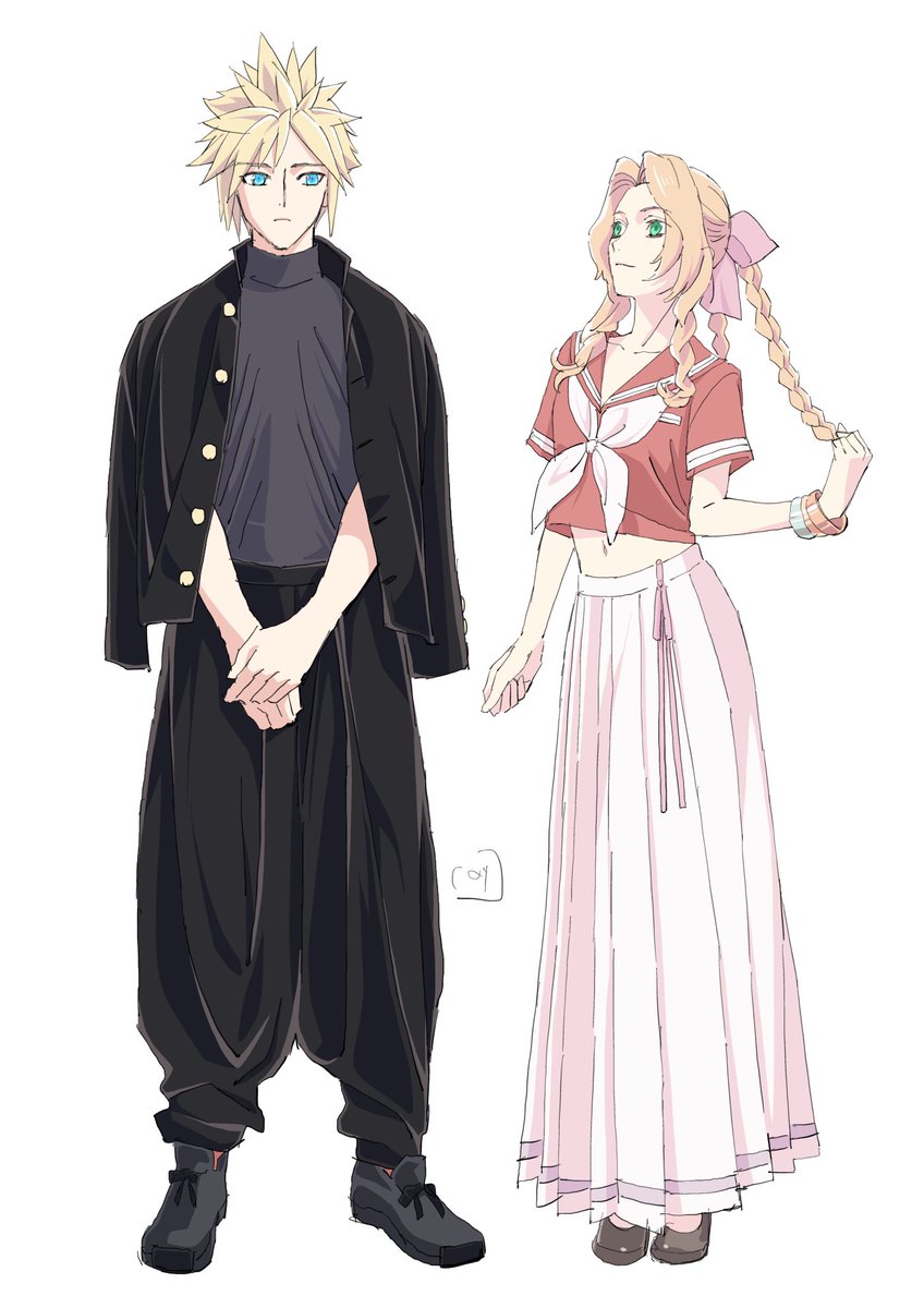 norimakigumo's tweet image. FF7
エアリス先輩とクラウドくん