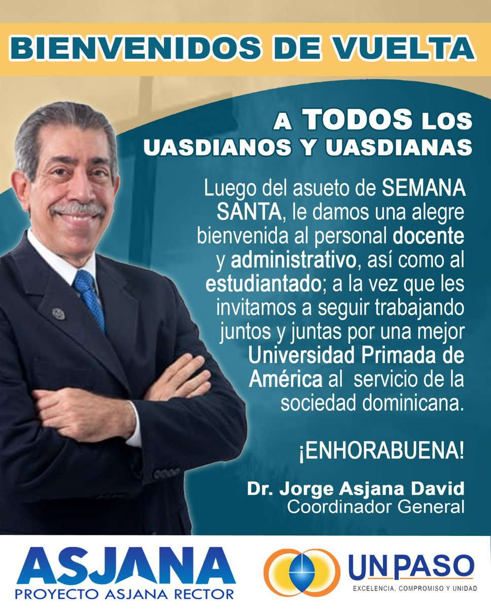 BIENVENIDOS DE VUELTA