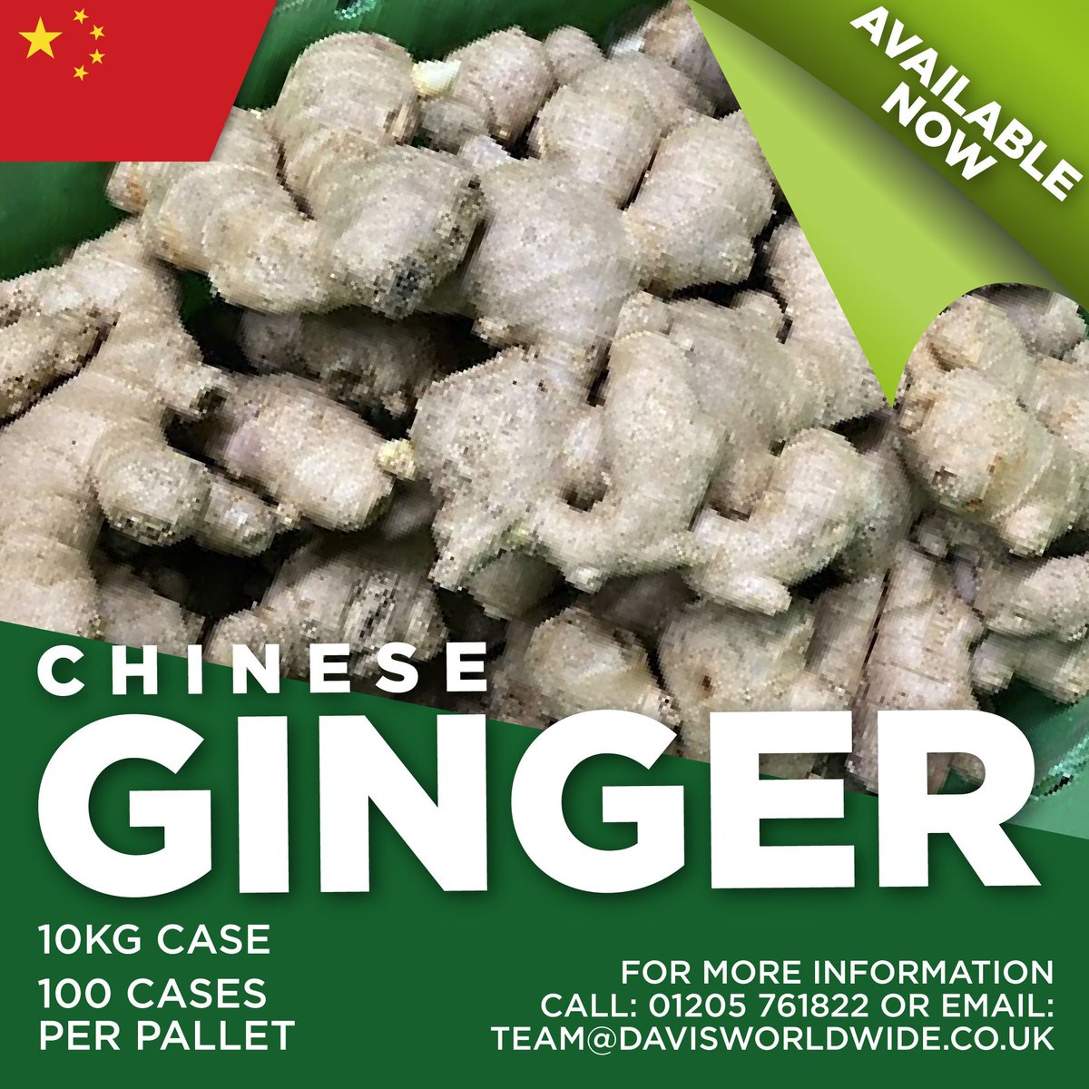 Chinese Root Ginger is now available. The spicy root is used in various foods, drinks and remedies

Enquire today. Call our team on 01205 761822 or mail team@davisworldwide.co.uk

#ginger #freshginger #gingerroot #rootginger #spices #asian#asiancuisine #herbal #spicy #spiceoflife
