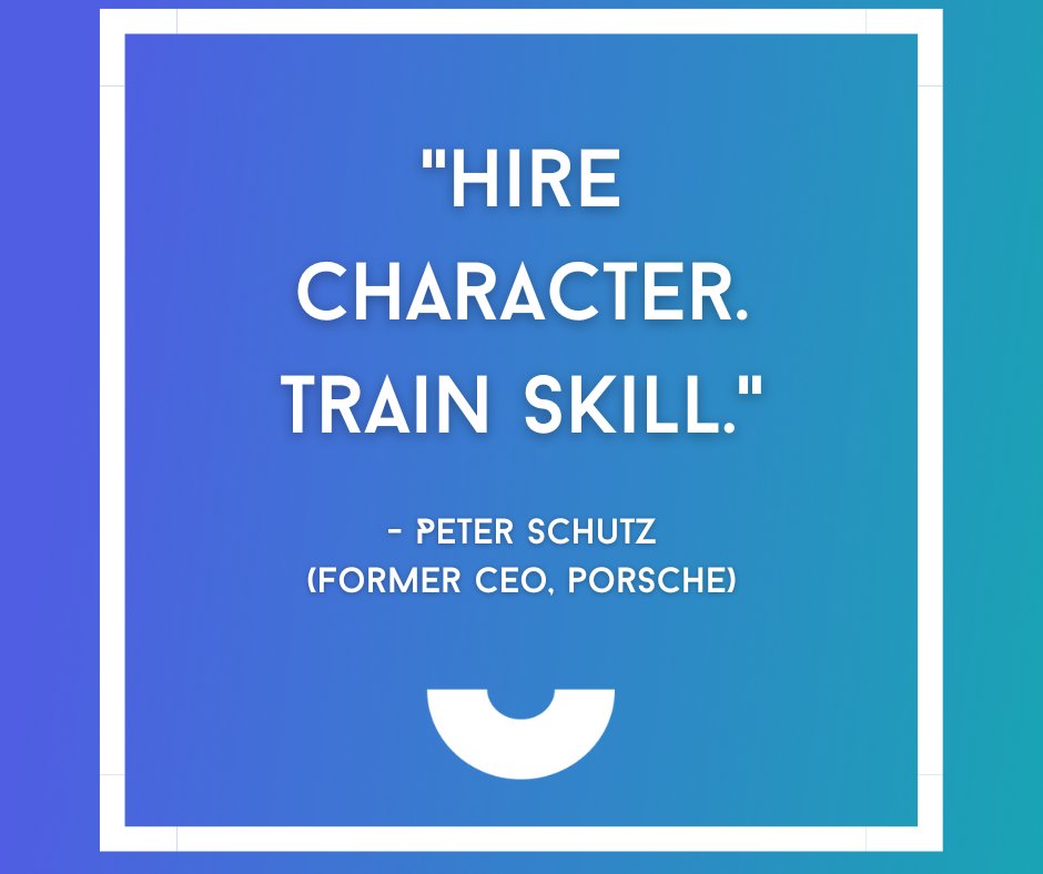 For frontline hiring, it's the winning formula! When you prioritize integrity, resilience, and drive - skills can be honed over time. Building teams that embody the values you admire, will set the stage for long-term success.