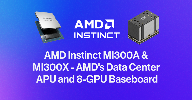 AMD Instinct MI300A and MI300X - Available at SabrePC bit.ly/3vLMGrB #MI300A #MI300X #AMD