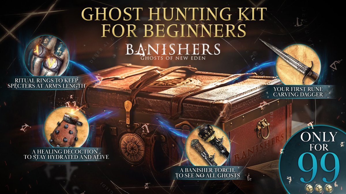 Ready to banish ghosts like a pro? DON'T NOD proudly unveils this brand new Ghost Hunting Kit for Beginners – your first step into the world of supernatural investigation. Comes with everything you need to solve your very first haunting case. It's totally ghoul-proof!