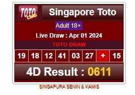 LotrePasang's tweet photo. 🇸🇬 RESULT SINGAPORE 🇸🇬
🗓 01-04-2024 🗓
🏆 PRIZE 1 : 0611 
🀄 SHIO : TIKUS

Selamat Untuk Para Pemenang 🥳
Salam Jackpot Selalu !

📌Link Alternatif Pasanglotre :
https://t.co/XCaoorUTyP

#pasanglotre #4d #togelonline
 #togel #lotre #jackpot #hasilresult #bandartogelonline https://t.co/wNKL8EogDJ