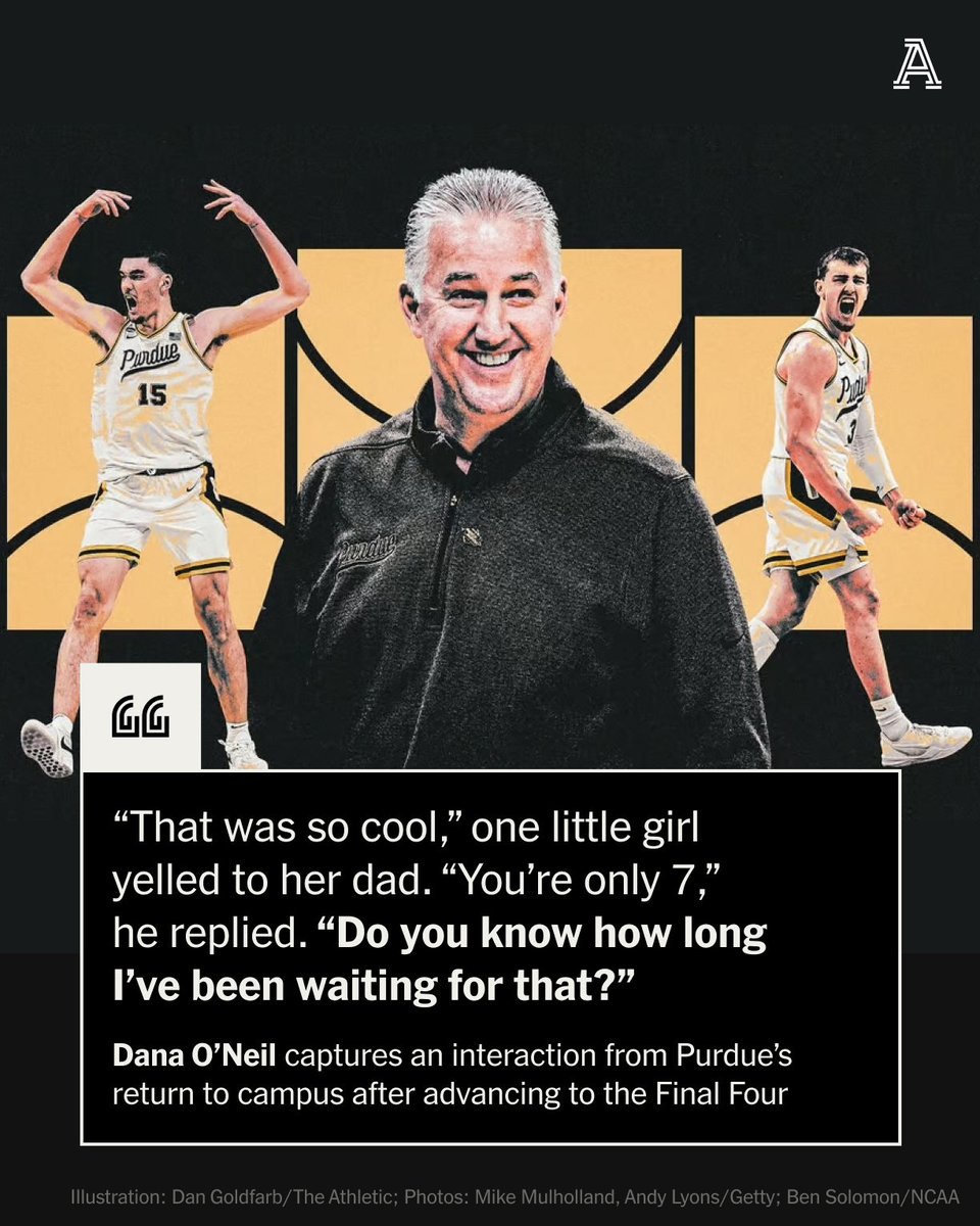 Purdue on Saturday will play NC State in its first Final Four since 1980.

A program — and a fanbase — so long tethered to its failings finally has a reason to celebrate, writes <a href="/DanaONeilWriter/">Dana O'Neil</a>.

In other words? Catharsis.

theathletic.com/5382234/2024/0…