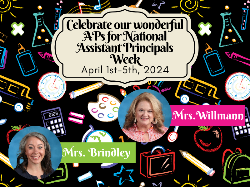 Ponies, let's celebrate our awesome APs this week! Thank you Mrs. Willmann and Mrs. Brindley for all that you do for our school!