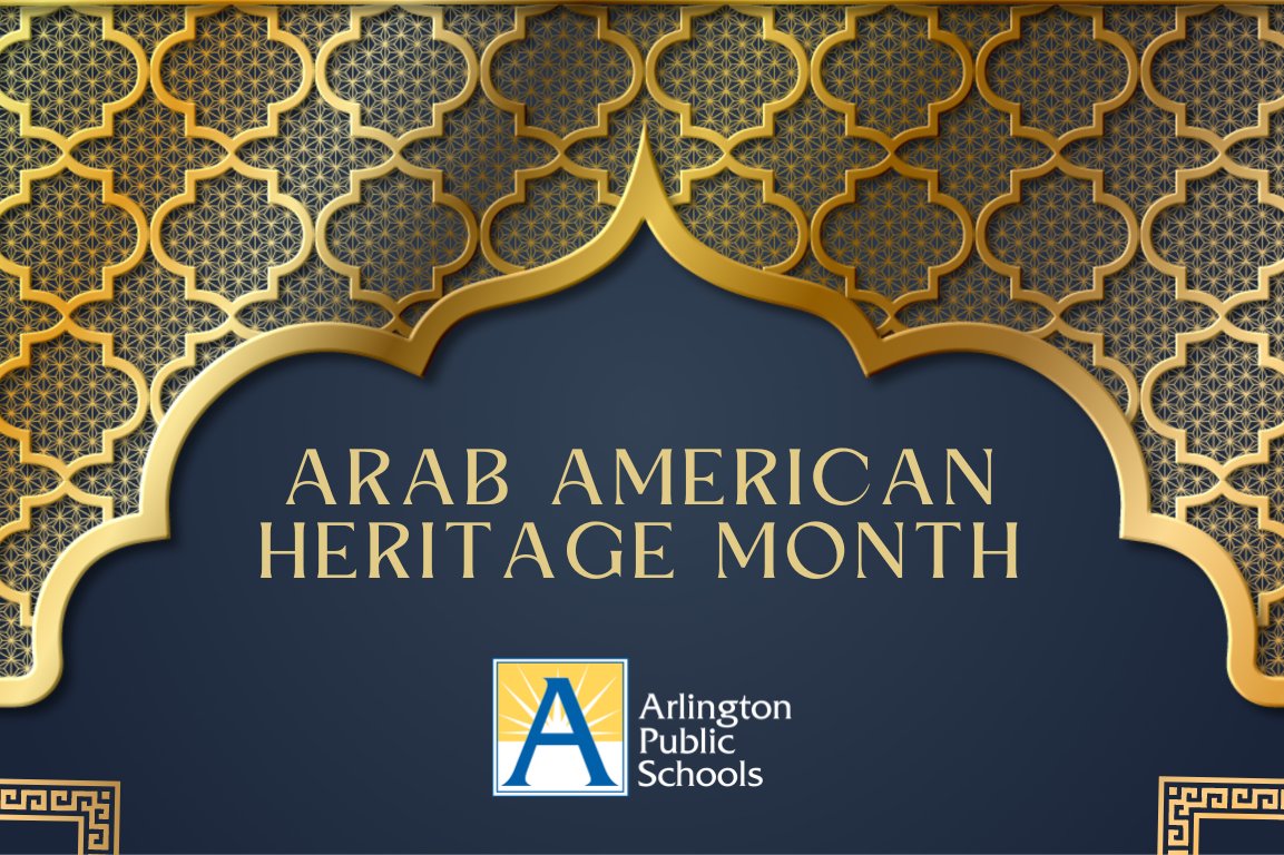 April is Arab American Heritage Month! Join APS in recognizing the diverse cultures and contributions of Arab Americans. Later this month, the school board will recognize outstanding student leaders from across APS high schools and programs. More ➡️ l8r.it/gTgP