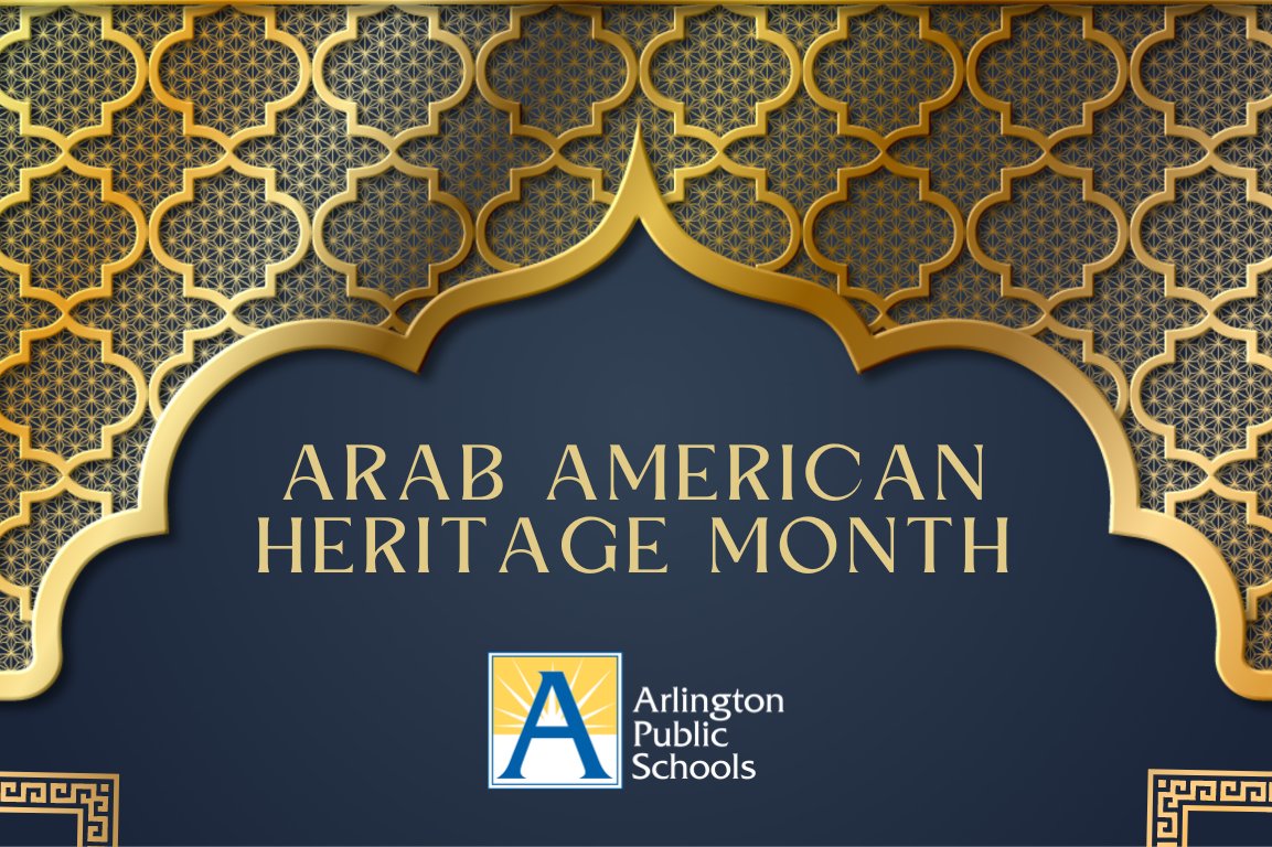 APSVirginia's tweet photo. April is Arab American Heritage Month! Join APS in recognizing the diverse cultures and contributions of Arab Americans. Later this month, the school board will recognize outstanding student leaders from across APS high schools and programs.

More ➡️ https://t.co/oIBqxyBirC https://t.co/diZCA2jTmZ