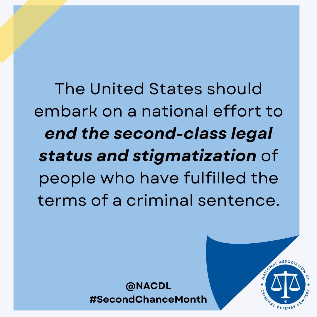 Join <a href="/NACDL/">NACDL</a> during the month of April as we celebrate #SecondChanceMonth and continue to fight for a system that gives everyone a second chance.

Get involved, find Second Chance Month events, resources, a social media toolkit, action alerts &amp; more here: buff.ly/36ZStO3