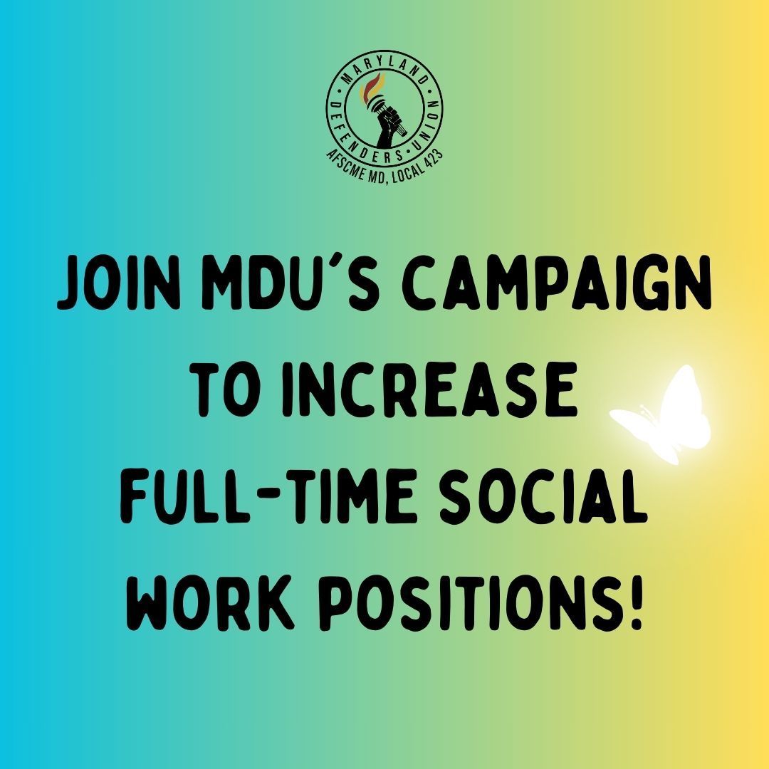 MDDefenderUnion's tweet image. # FundPublicDefense "Social workers are a vital part of the defense team and the core staff are the backbone to what we do together on a daily basis." -Ronie Burgan, LCSW-C, Social Worker, Howard County