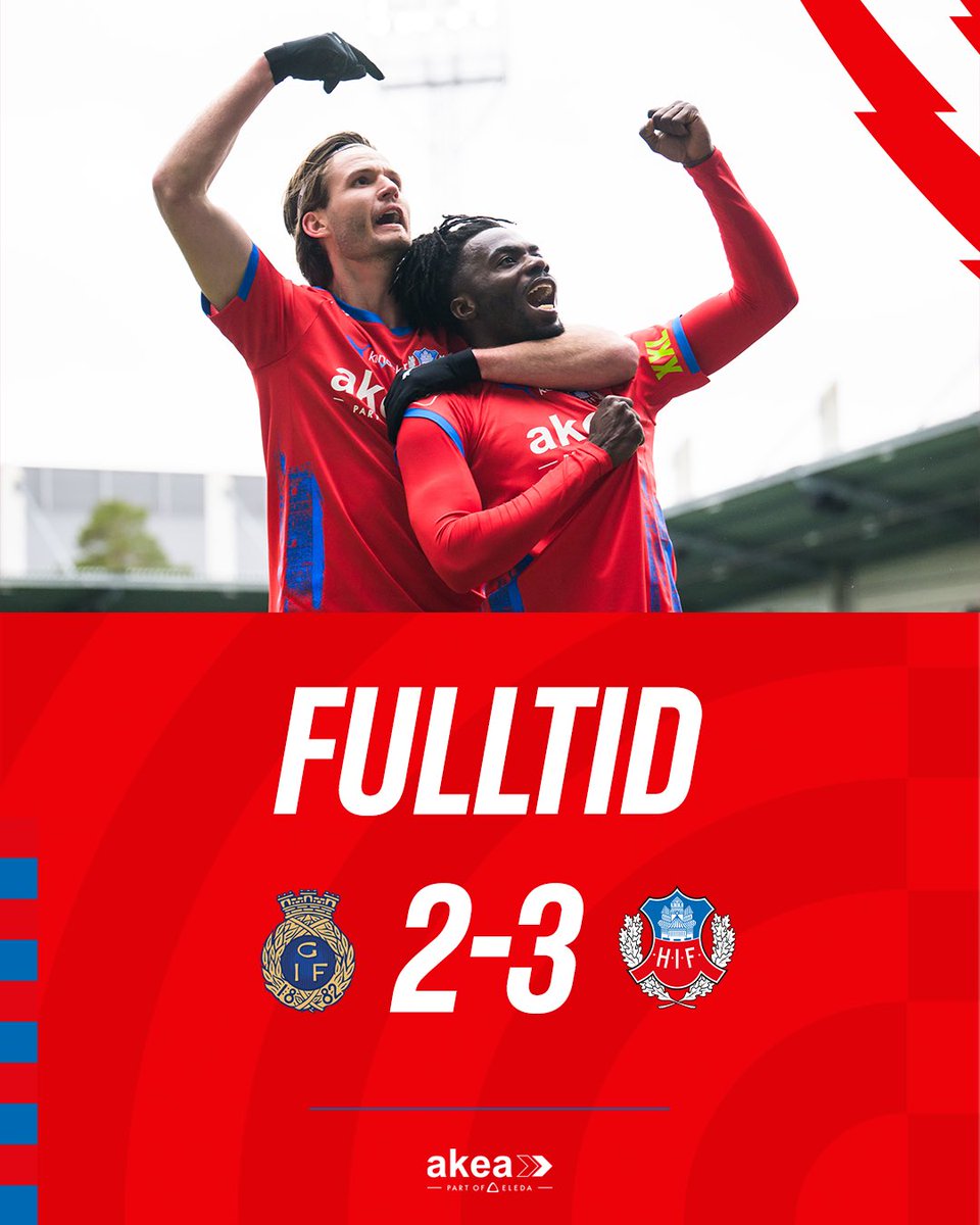 HelsingborgsIF's tweet image. Tre premiärpoäng hänger med oss hem från Gävle 🔴🔵