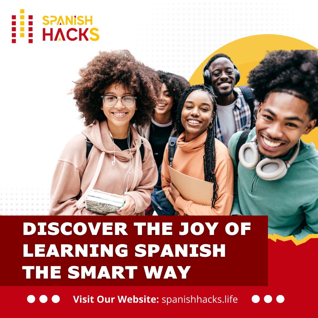 spanishhacklife's tweet image. Discover the joy of learning Spanish the smart way! 🌐✨ 

Our innovative programs are designed to make language acquisition a delightful and effective experience. 

Join us on the path to smart and successful Spanish learning! 🗣️📘  

#SmartSpanishLearning #LanguageJoy