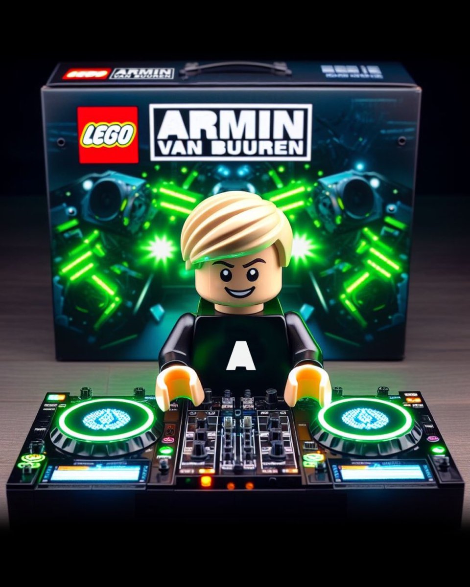 arminvanbuuren's tweet photo. Wow!!! This is truly a dream coming true. Ever since I was a little kid I have loved playing with Lego. Can’t believe we are actually dropping a collaboration this spring. To be notified of this collab, check the link 👀

https://t.co/gvRfT1WPq9 https://t.co/7kXKD2Ub2D